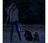 Globiz LED-es póráz - akkumulátoros - 120 x 2,5 cm - kék