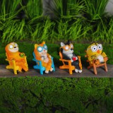 Globiz LED-es szolár állatfigurák - 4 féle - 2 x melegfehér LED - 15 cm