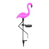 Globiz LED-es szolár flamingó - leszúrható - műanyag - 52 x 19 x 6 cm