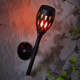 Globiz LED-es szolár lámpa - leszúrható / fali / szabadonálló - lángeffekt - 12 sárga LED - 90 x 410 mm