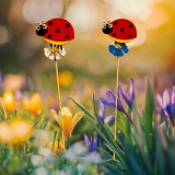 Globiz Leszúrható dekoráció - katica - 2 féle - 30 cm