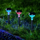 Globiz Leszúrható szolár lámpa - RGB LED - 7 x 30 cm - színváltós