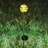 Globiz Leszúrható szolár virág - hortenzia - 2 féle - 25 melegfehér LED - 13 x 7 x 65 cm