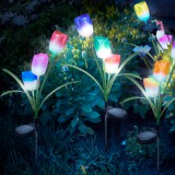 Globiz Leszúrható szolár virág RGB LED