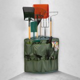 Globiz Műanyag kerti szerszámtartó sarok - falra rögzíthető - 43 x 43 x 59 cm