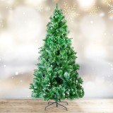 Globiz Műfenyő - 210 cm - ezüstfenyő dús ágakkal - PVC - havas