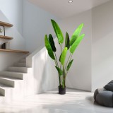 Globiz Műnövény dekoráció - banánlevél fa - zöld - 1,9 m