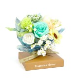 Globiz Műnövény dekoráció - rózsa - 11 x 11 x 14 cm