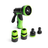 Globiz Öntözőpisztoly szett - 8 féle szórás - 1/2" - gumírozott - 5 részes