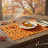 Globiz Őszi dekoráció - alátét - filc, narancssárga - 44,5 x 28,5 cm