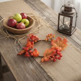 Globiz Őszi dekoráció - juharlevél koszorú - 22 cm