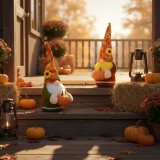 Globiz Őszi dekoráció - manó tökkel - 2 féle - 35 x 13 x 13 cm