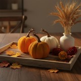 Globiz Őszi dekoráció - tök - 3 féle - 11 x 13 cm