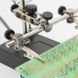 Globiz Paneltartó nagyítóval és krokodilcsipeszekkel akár 10x nagyítás