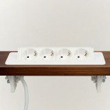 Globiz Rejtett elosztó - 4-es - Felnyíló kivitel - fehér