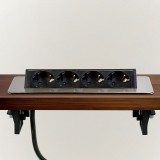 Globiz Rejtett elosztó - 4-es - Felnyíló kivitel - szálcsiszolt