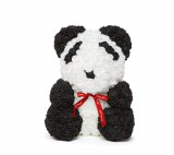 Globiz Rózsapanda - piros masnival - 40 cm