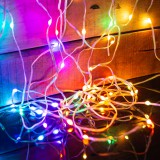 Globiz Smart fényfüzér - USB - 50 db RGBIC LED - 5 m - Bluetooth + zene mód - IP65