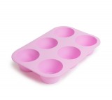 Globiz Szilikon muffinsütő-forma - 6 adagos
