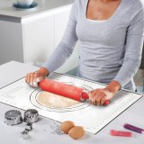 Globiz Szilikon nyújtólap mérettáblázattal 60 x 40 cm