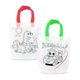 Globiz Színezhető ajándéktáska - 4 filccel - 24 x 22 cm - 2 féle