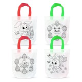 Globiz Színezhető ajándéktáska - 4 filccel - 24 x 22 cm - 4 féle