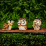 Globiz Szolár állatfigurák - 3 féle - 2 melegfehér LED - 10 cm