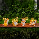 Globiz Szolár állatfigurák - 4 féle - 5 x melegfehér LED - 15 cm