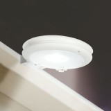 Globiz Szolár ereszcsatorna fény - 3 hidegfehér SMD LED - fehér - 11 x 2,6 cm