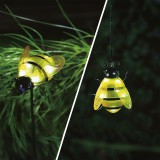 Globiz Szolár lámpa - méhecske - leszúrható / csipeszes - sárga - 15 x 7 x 16 cm - 6 LED