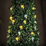 Globiz Szolár LED fényfüzér - gomba - 2,4 m - 25 LED - melegfehér