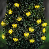 Globiz Szolár LED fényfüzér - méhecske - 2,4 m - 25 LED - melegfehér