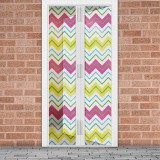 Globiz Szúnyogháló függöny ajtóra -mágneses- 100 x 210 cm - cikkcakkos