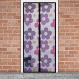 Globiz Szúnyogháló függöny ajtóra mágneses 100 x 210 cm színes virágos