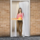 Globiz Szúnyogháló függöny ajtóra mágneses 100x210cm fehér