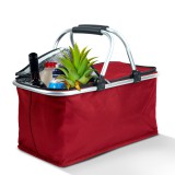 Globiz Thermo összecsukható bevásárlókosár - 49 x 28 x 25 cm - 21 L - piros
