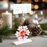 Globiz Ültetőkártya tartó - csipeszes - jégkristály - 8,8 x 8,8 cm