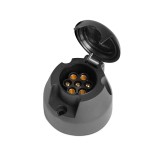 Globiz Utánfutó csatlakozó aljzat - 7 pólusú - 12V