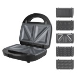 Globiz WinningStar - Tapadásmentes melegszendvics sütő 5 az 1 -ben - 750 W