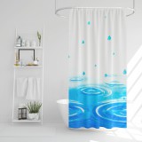 Globiz Zuhanyfüggöny - 3 féle - kék, tavasz, kockás mintás - 180 x 180 cm