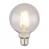 GLOBO 11526D LED Fényforrás átlátszó üveg búrával, Globe kivitelben. Fényerő-szabályozható. Ø:95, H:140, inkl. 1xE27 LED 7W 230V, 700lm, 2700K