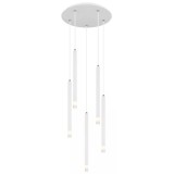 GLOBO 15629W-5 RYAN LED függeszték 4W 230V IP20 5xG9 LED fehér matt d=340 mm