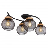 GLOBO 15663-4D PABLO mennyezeti lámpa E27 40W 230V IP20