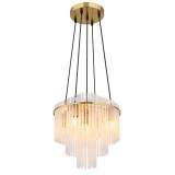 GLOBO 15698H2M GORLEY függeszték 40W 230V IP20 5xE14 arany matt d=400 mm