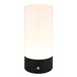 GLOBO 21040SRGB LEX LED asztali lámpa 1,80 230V IP44 1xRGBW LED fekete d=88 mm 100lm 2900K