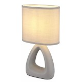 GLOBO 21731G TRIANGLE asztali lámpa 40W 230V IP20 1xE14 szürke HxSzxM=170x100x300mm