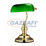 GLOBO 2491 ANTIQUE Asztali lámpa, 60W, E27, sárgaréz, üveg