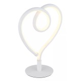 GLOBO 28054W AMORE LED asztali lámpa 6W 230V IP20 1xLED fehér matt HxSzxM=160x100x235mm 250lm 3000K
