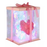 GLOBO 28058 BRONDAR LED asztali lámpa 0,03 5V IP20 200xLED átlátszó kristály effect HxSzxM=260x205x320mm 8000K