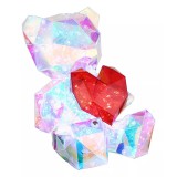 GLOBO 28058K BRONDAR LED asztali lámpa 0,50 3V IP20 1xLED átlátszó kristály effect HxSzxM=140x130x170mm 3500K